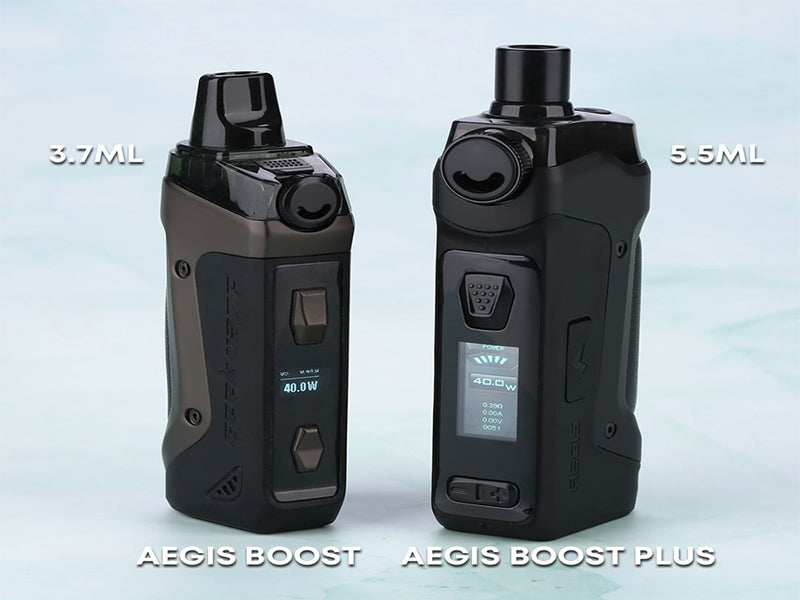 Geekvape Aegis Boost vs Geekvape Aegis Boost Plus,Comparison preview everzon.com Geekvape Aegis Boost vs Geekvape Aegis Boost Plus,Comparison preview everzon.com
