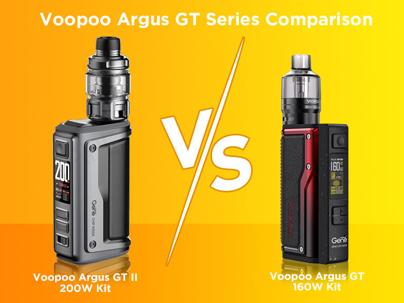 Voopoo Argus GT II 200W VS Voopoo Argus GT 160W - Comparison Review everzon.com Voopoo Argus GT II 200W VS Voopoo Argus GT 160W - Comparison Review everzon.com