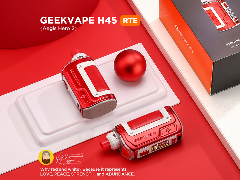 geekvape aegis hero rte kit New Appearance! H45(Aegis 2) RTE, why red and white? – Wholesale Geek Bar | Box Mod Kit Resistance:1 x Pod + Coil Pack 2ml