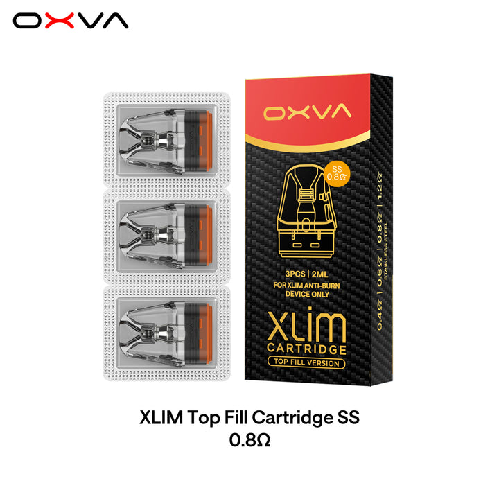 OXVA XLIM Top Fill Cartridge Stainless Steel everzon.com OXVA XLIM Top Fill Cartridge Stainless Steel everzon.com