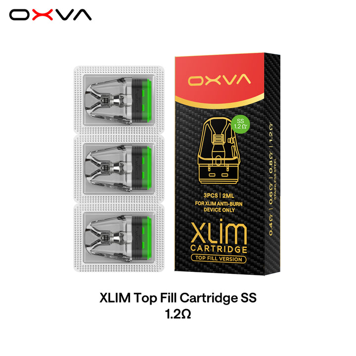 OXVA XLIM Top Fill Cartridge Stainless Steel everzon.com OXVA XLIM Top Fill Cartridge Stainless Steel everzon.com