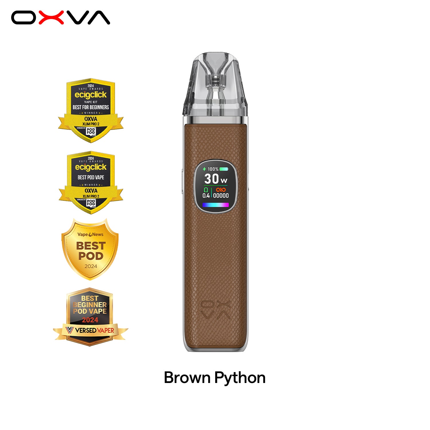 oxva xlim pro 2 brown python OXVA XLIM Pro 2 Review: A Truly Pro Device & Experience main image 0